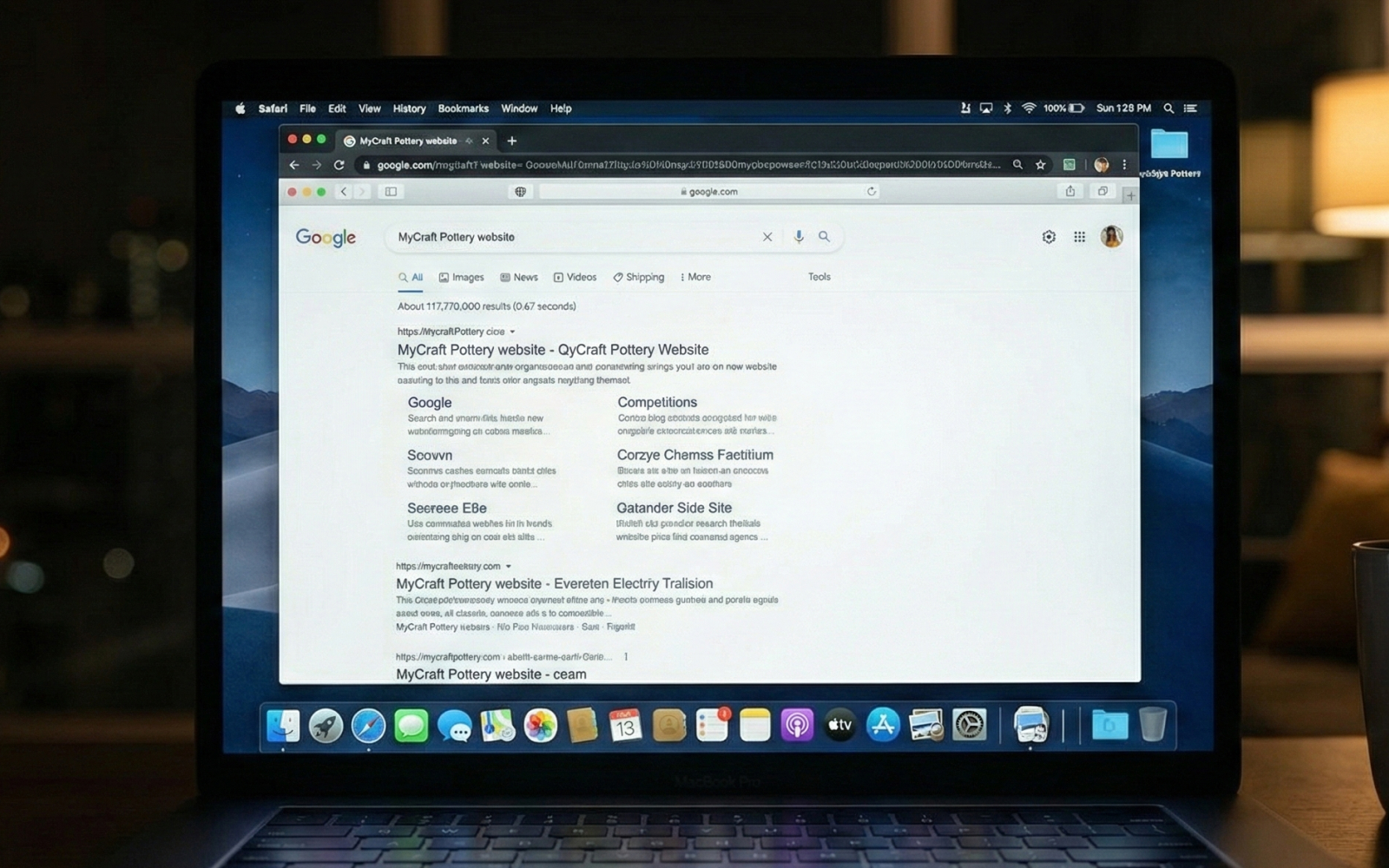 검색 엔진 로봇이 웹사이트를 분석하는 일러스트